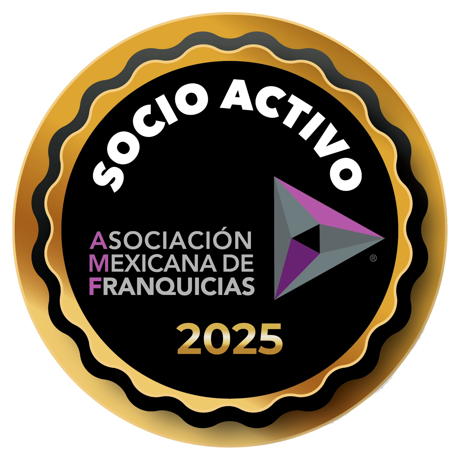 EMBLEMA SOCIO ACTIVO 2025 AMF